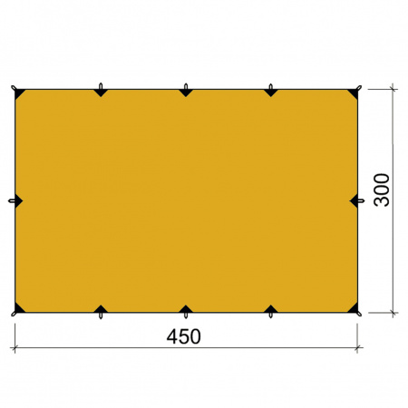 Туристический тент CANOPY SILICONE 3*4,5